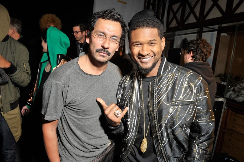 Usher Wears Haider Ackermann Jacket at Paris Fashion Week